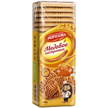 Печенье сахарное Медовое настроение Фабрика Морозова, 430г