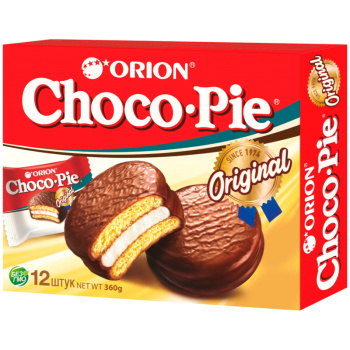 Печенье Orion Choco Pie в шоколадной глазури, 360г