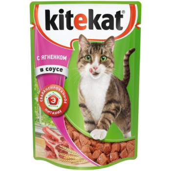 Корм сухой Kitekat для кошек Аппетитная телятинка, 350г
