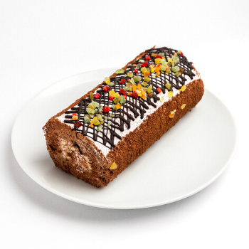 Рулет Шоколадно-фруктовый 300г Дом Еды