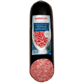 Колбаса варёно-копчёная Черная Бергамо Мираторг, 280г 