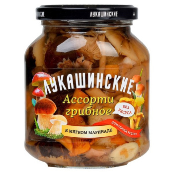 Грибы Ассорти Лукашенские 340г маринованные