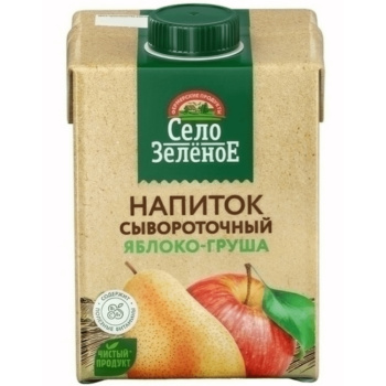 Напиток сыворотка яблоко груша Село Зеленое 500г БЗМЖ