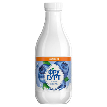 Напиток кисломолочный Фругурт с черникой 1% БЗМЖ, 930г