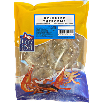 Креветка тигровая Funny Fish, 300г