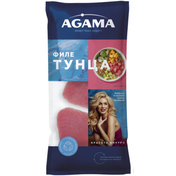 Филе Тунца Агама свежемороженое, 400г
