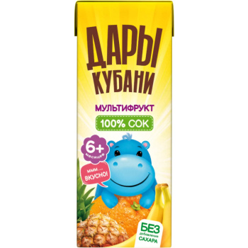 Нектар Дары Кубани Для детей Мультифрукт 0,2л