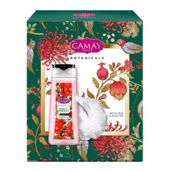 Набор Camay Цветы граната (Гель для душа 250мл+мочалка) 