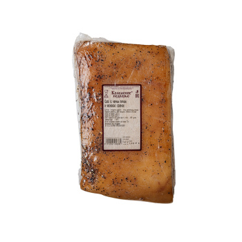 Сало с черным перцем и чесноком соленое 1кг (вес) Колбасное Подворье