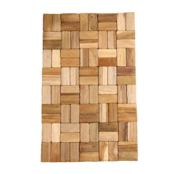 Коврик из тикового дерева, бежевый, 30х20х0,7 см