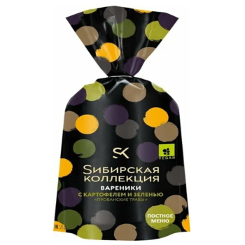 Вареники Сибирская коллекция 700г с картофелем и зеленью  