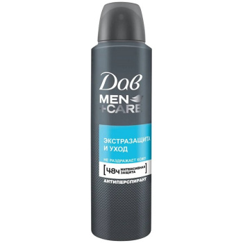 Дезодорант DOVE спрей мужской 150мл Экстразащита и Уход