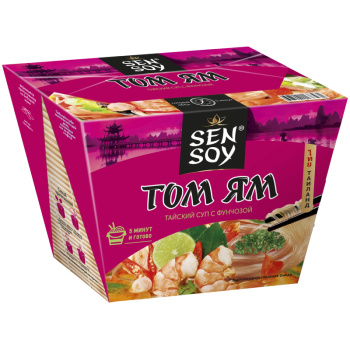 Вермишель Фунчоза Сэнсой суп Том ям, 125г