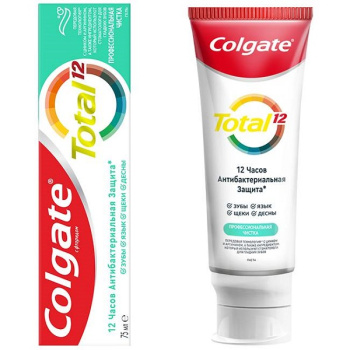 Зубная паста Colgate Тотал 12 гель Профессиональная чистка 75мл
