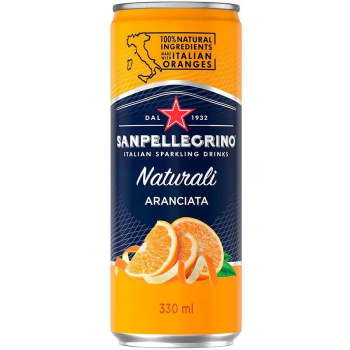 Напиток S Pellegrino Aranciata 0,33л газ сок апельсина