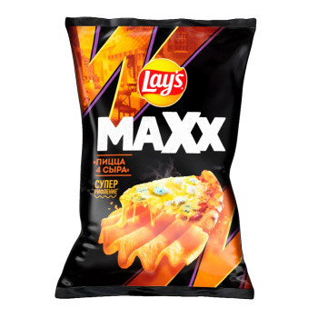 Чипсы Лейс Макс Пицца 4 сыра, 100г