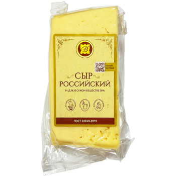 Сыр Российский Воскресенский сыродел 50%, 240г