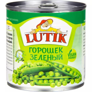 Горошек зелёный Lutik, 425мл