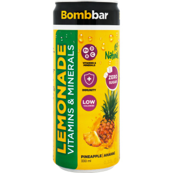 Напиток Bombbar 330мл лимонад со вкусом ананаса