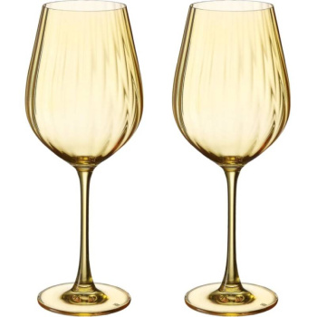 Набор рюмок для красного вина COLUMBA OPTIC, декор оранжевый, 2шт, 650мл