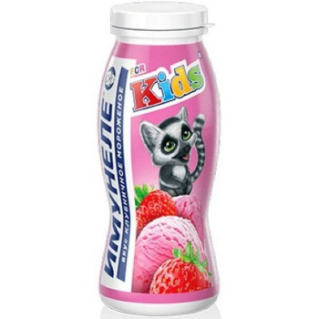 Напиток с соком Имунеле Kids 100г 1,5% Клубничное мороженое БЗМЖ