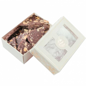 Шоколад Фабрика счастья горький с миндалём и какао бобами, 140г