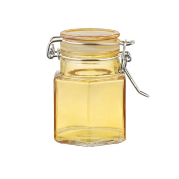 Баночка для специй с бугельным замком Грани 5,5х8см, цвет Микс, 100мл