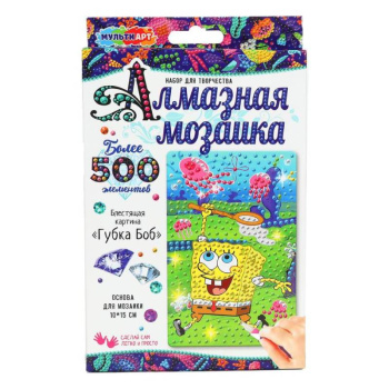 Алмазная мозаика для детей Мульти Арт, 10х15 см