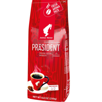 Кофе Julius Meinl President молотый с кофеином, 250г