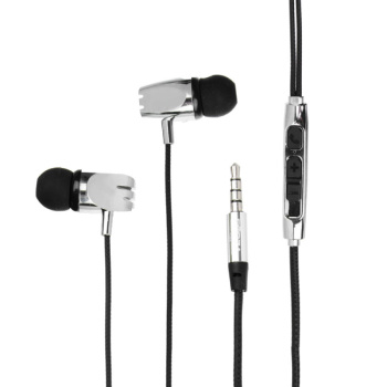 Наушники проводные внутриканальные Металлик FORZA 