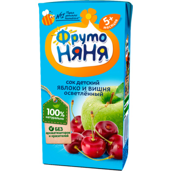 Сок ФН 200мл Яблоко-Вишня Осветленный
