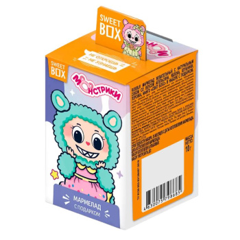 Мармелад Sweet Box Монстрики с подарком в коробочке, 10г