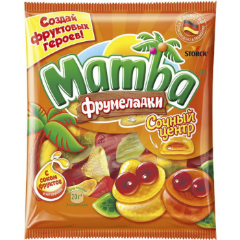 Жевательный мармелад Мамба 140гр сочный центр