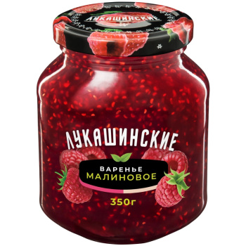Варенье малиновое Лукашинские, 350г