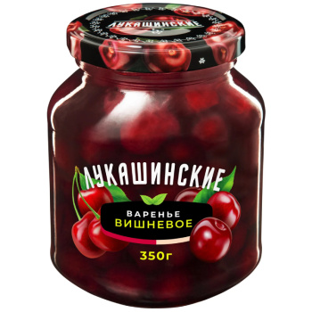 Варенье вишневое Лукашинские без косточки, 350г