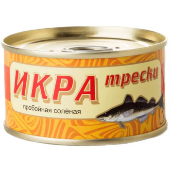 Икра трески Авистрон пробойная солёная, 120г