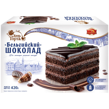 Торт Бельгийский шоколад Черёмушки, 420г