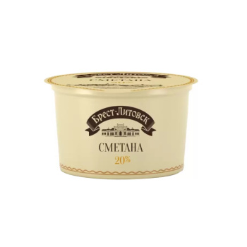 Сметана Брест-Литовская Савушкин Продукт 20% БЗМЖ, 180г