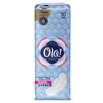 Прокладки Ola Classic Wings Super Мягкая поверхность, 9шт 