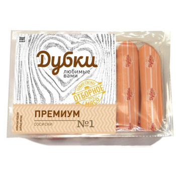 Сосиски Премиум Дубки, 600г