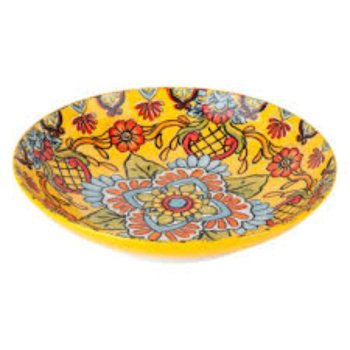 Тарелка Arabesque желтая 21,5см 2см 086021