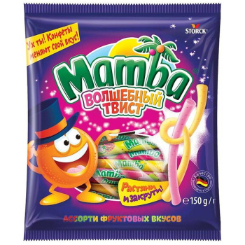 Жевательные конфеты Мамба Волшебный твист 150г