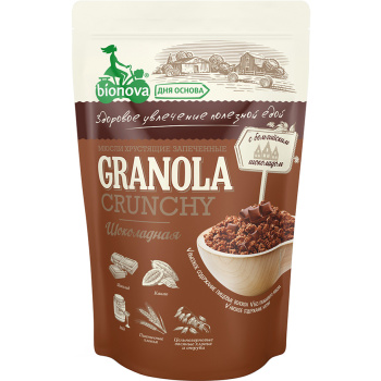 Мюсли Бионова хрустящие запеченные Шоколадные 400г
