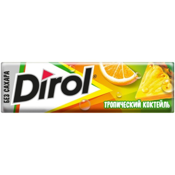 Жевательная резинка Dirol Тропический коктейль, 13,6г