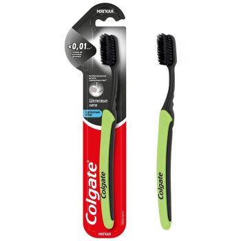 Зубная щетка Colgate Шелковые нити с древесным углем мягкая 1шт