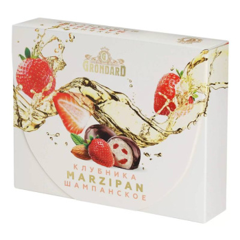 Конфеты Марципановые со вкусом клубники и шампанского, 98г