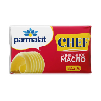 Масло Пармалат Chef сливочное 82,5% 180г БЗМЖ 