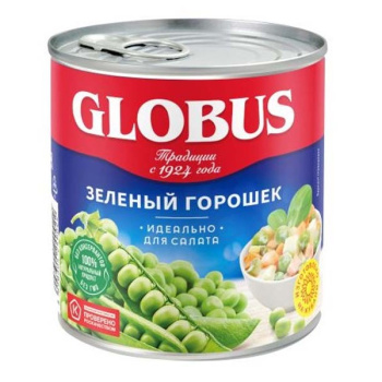 Горошек зел.GLOBUS  400г