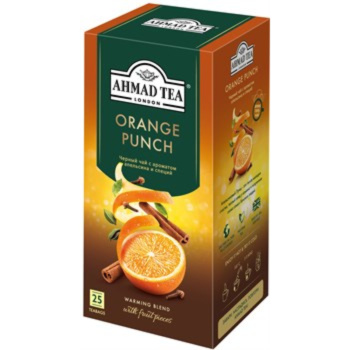 Чай Ахмад Апельсиновый пунш черный,  25 пакетиков