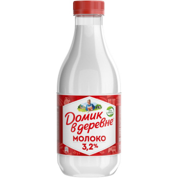 Молоко пастер. Домик в Деревне 3,2% 930мл пэт. БЗМЖ